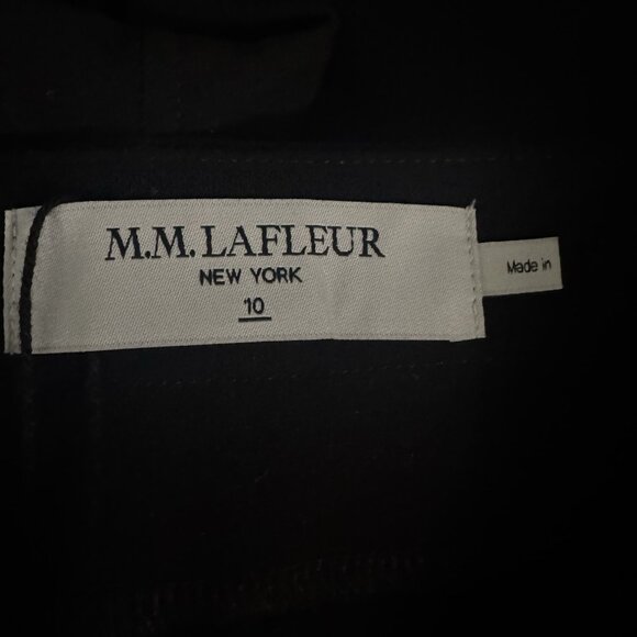 MM Lafleur Women’s Foster Trouser Pants Size 10 Black Powerstretch High Rise New - Picture 6 of 8